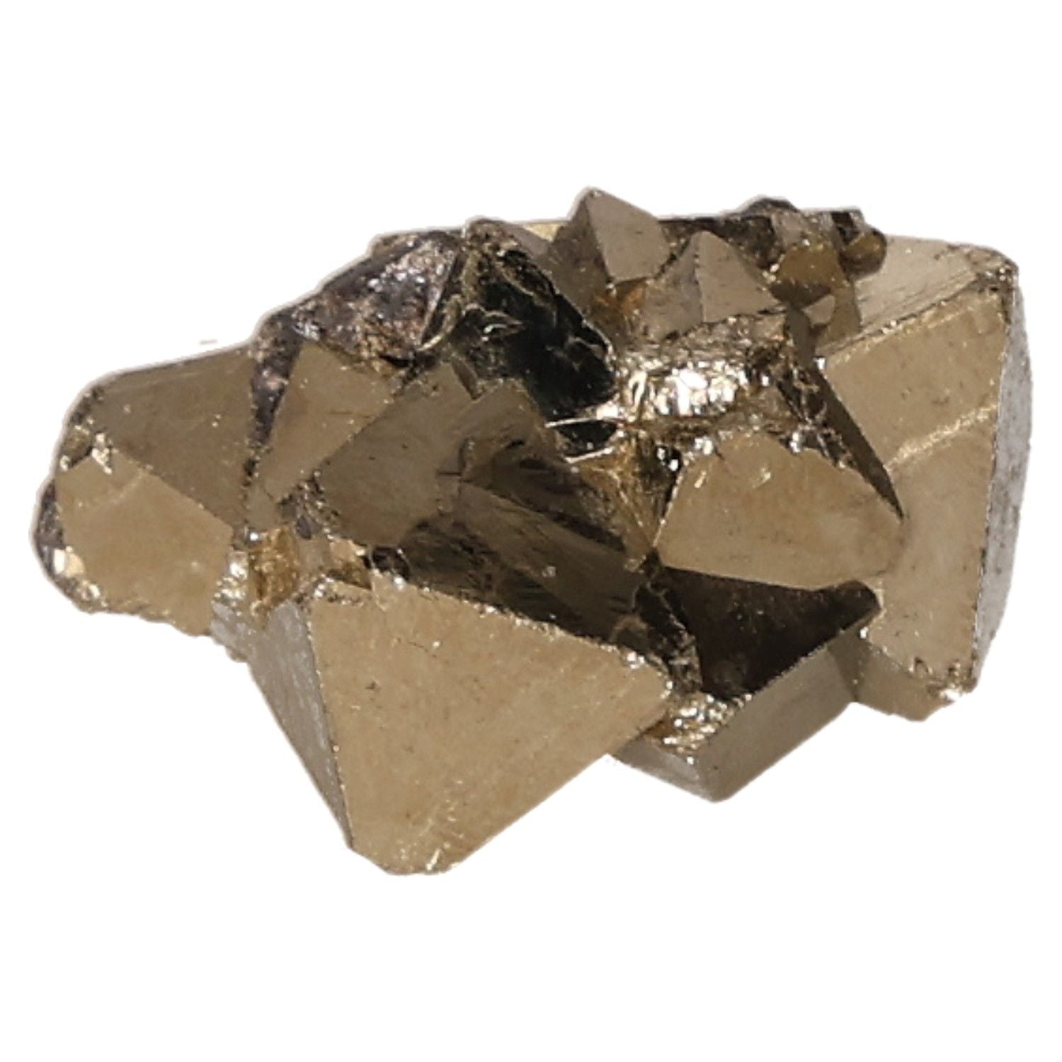 Shimmering pyrite druze crystal cluster promoting independence and courage, ideal for inspiring new ideas and motivation.