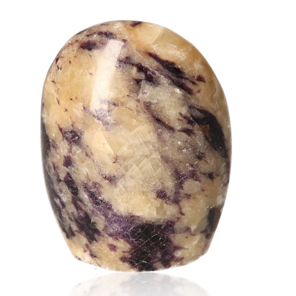 Polished Afghanite stone with a unique pattern and vibrant colors, showcasing natural beauty and metaphysical allure.