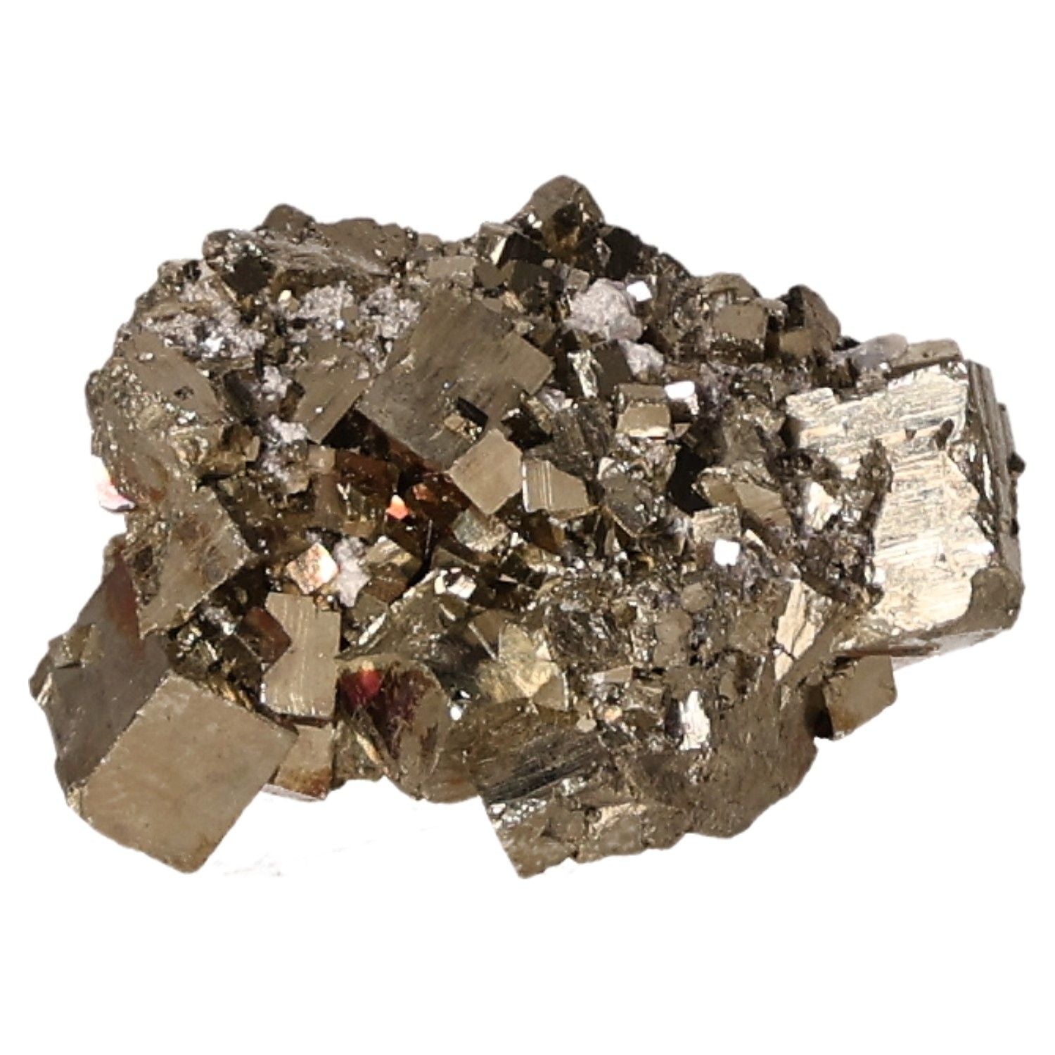 Sparkling pyrite druzy cluster promoting independence and creativity, ideal for enhancing motivation and goal achievement.