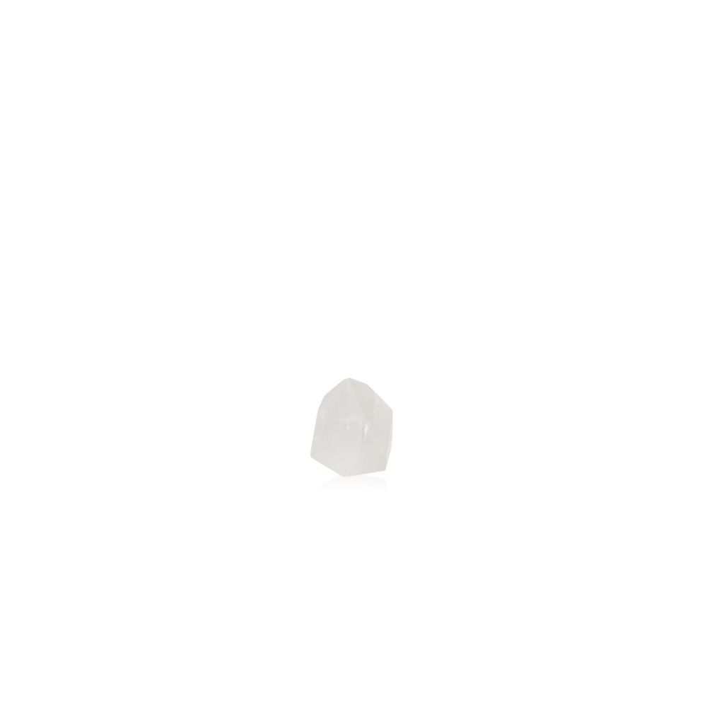 Polished crystal quartz point with unique properties, supporting spiritual and energetic needs.