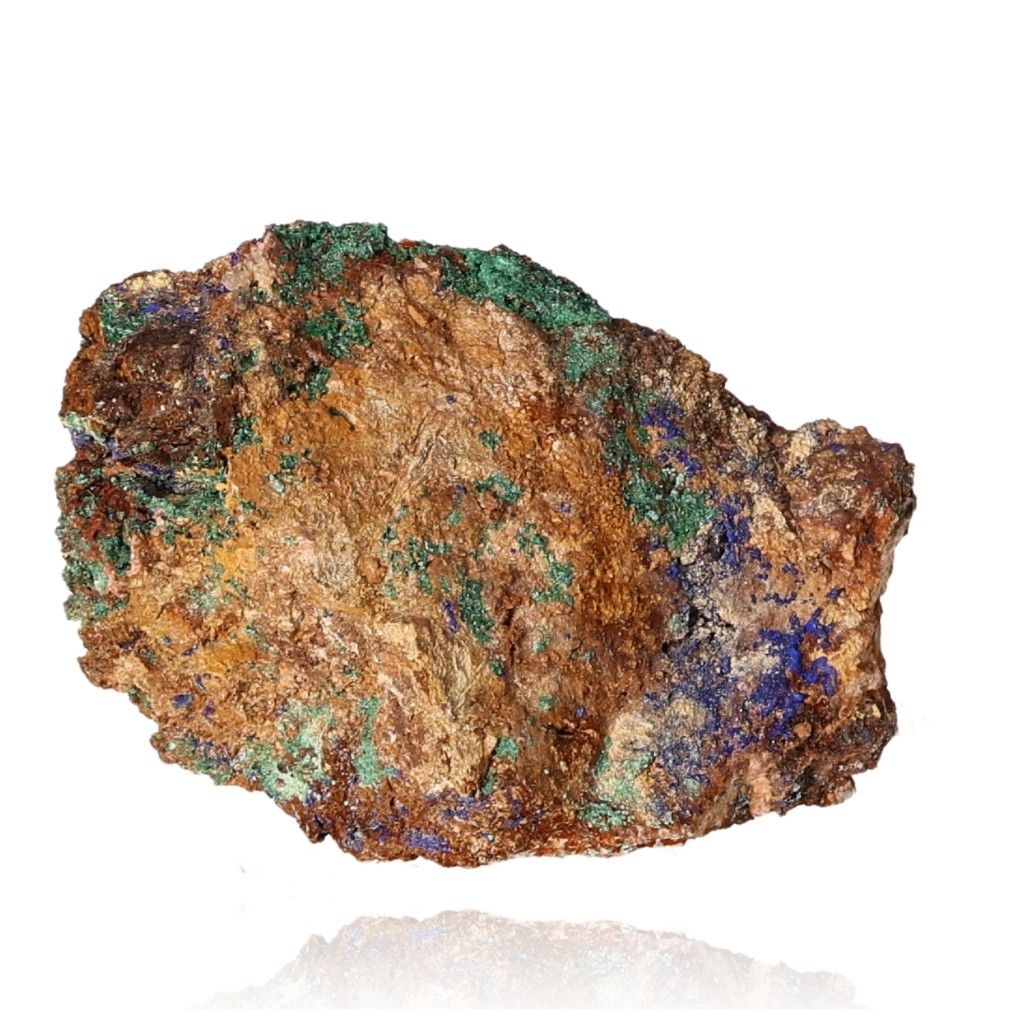 Azurite with Malachite mineral showcasing deep blue and green hues, ideal for collectors and spiritual growth.