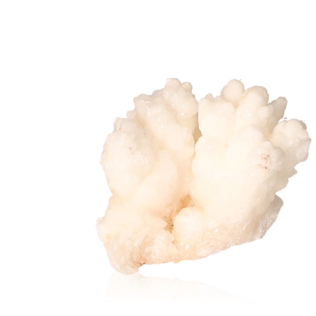 Ighoud Calcite Druze mineral with white crystalline structure showcasing earthy energy and natural beauty