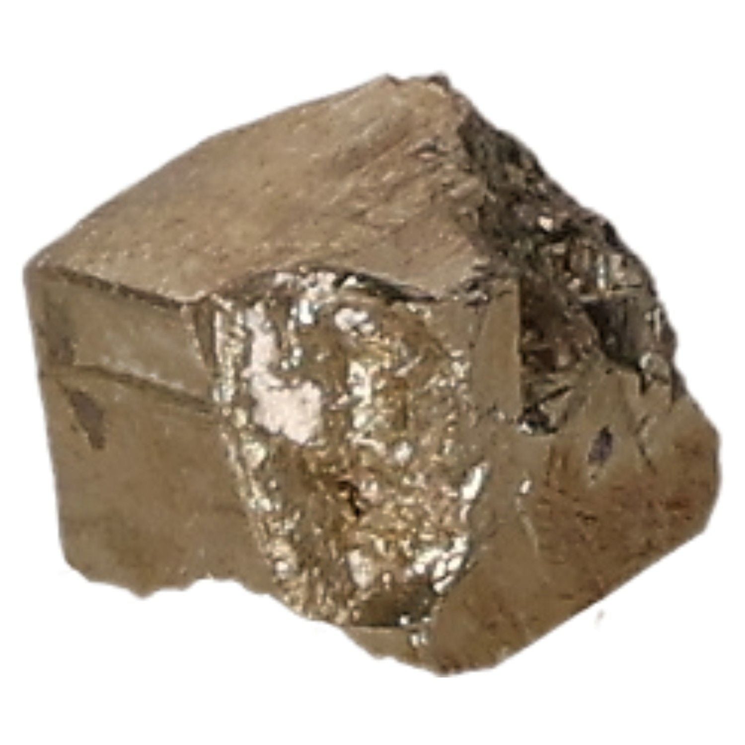 Close-up of a pyrite druze stone, known for promoting independence, inspiring ideas, and boosting courage for goal achievement.