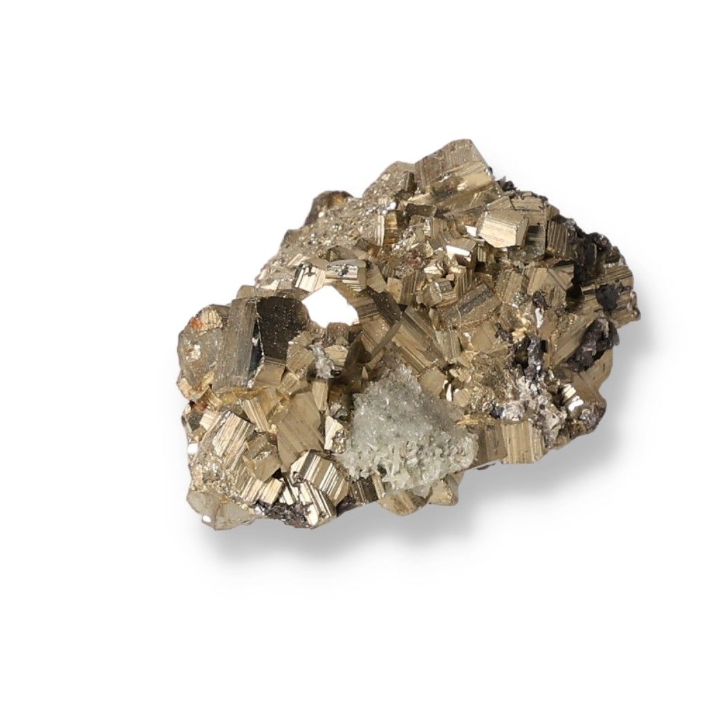 Pyrite crystal cluster for empowerment and initiative, supporting independence and courage in decision-making.