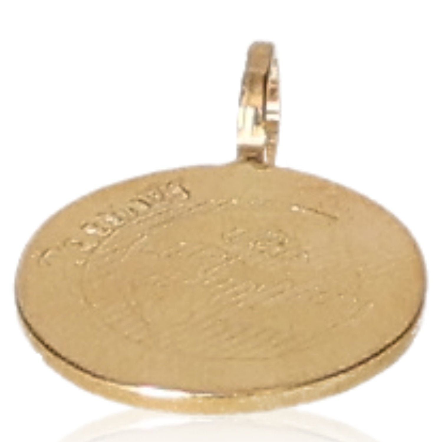 Gold-plated Sterling Silver 925 pendant with absorber spiral design, elegant and lightweight accessory for protection.