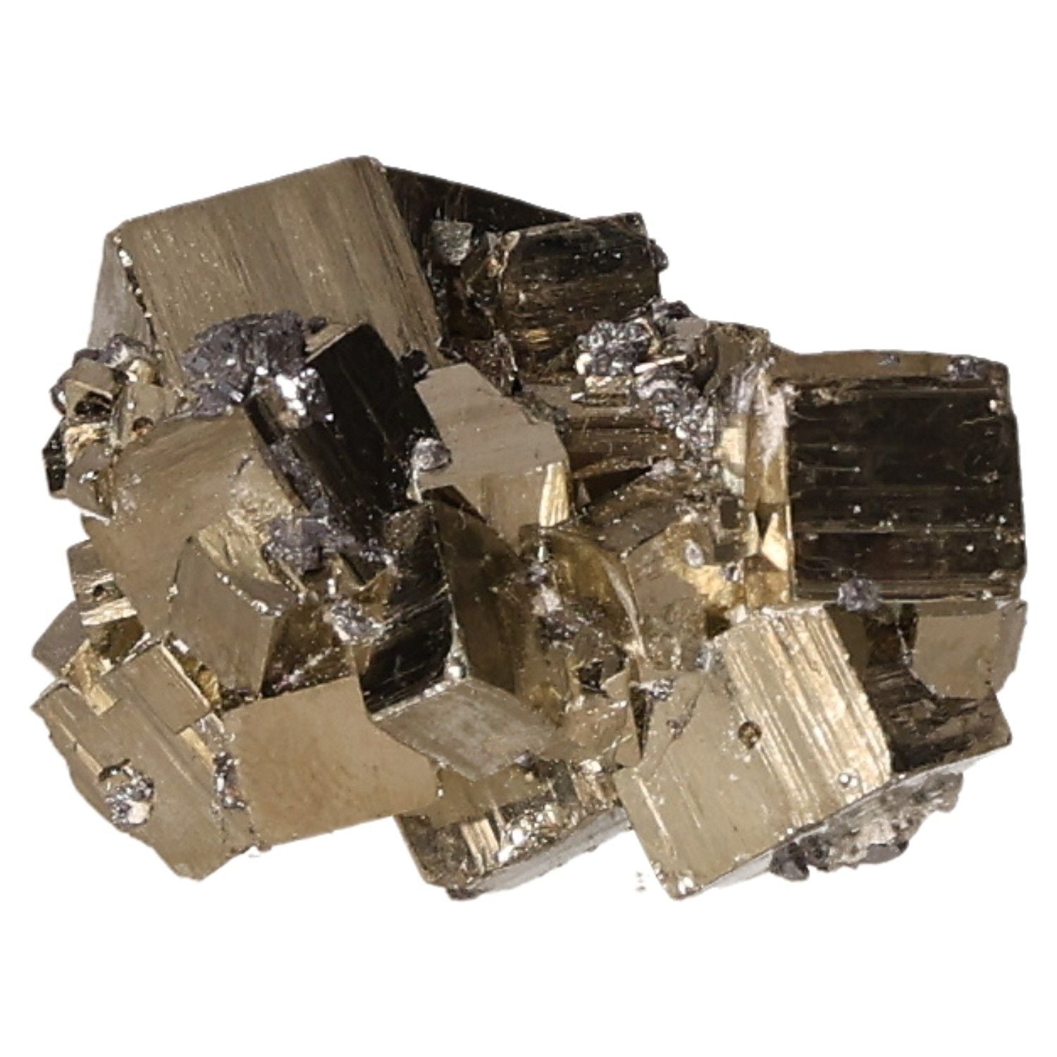 Shiny pyrite druze cluster for enhancing independence, inspiring new ideas, and stimulating action in various areas of life.