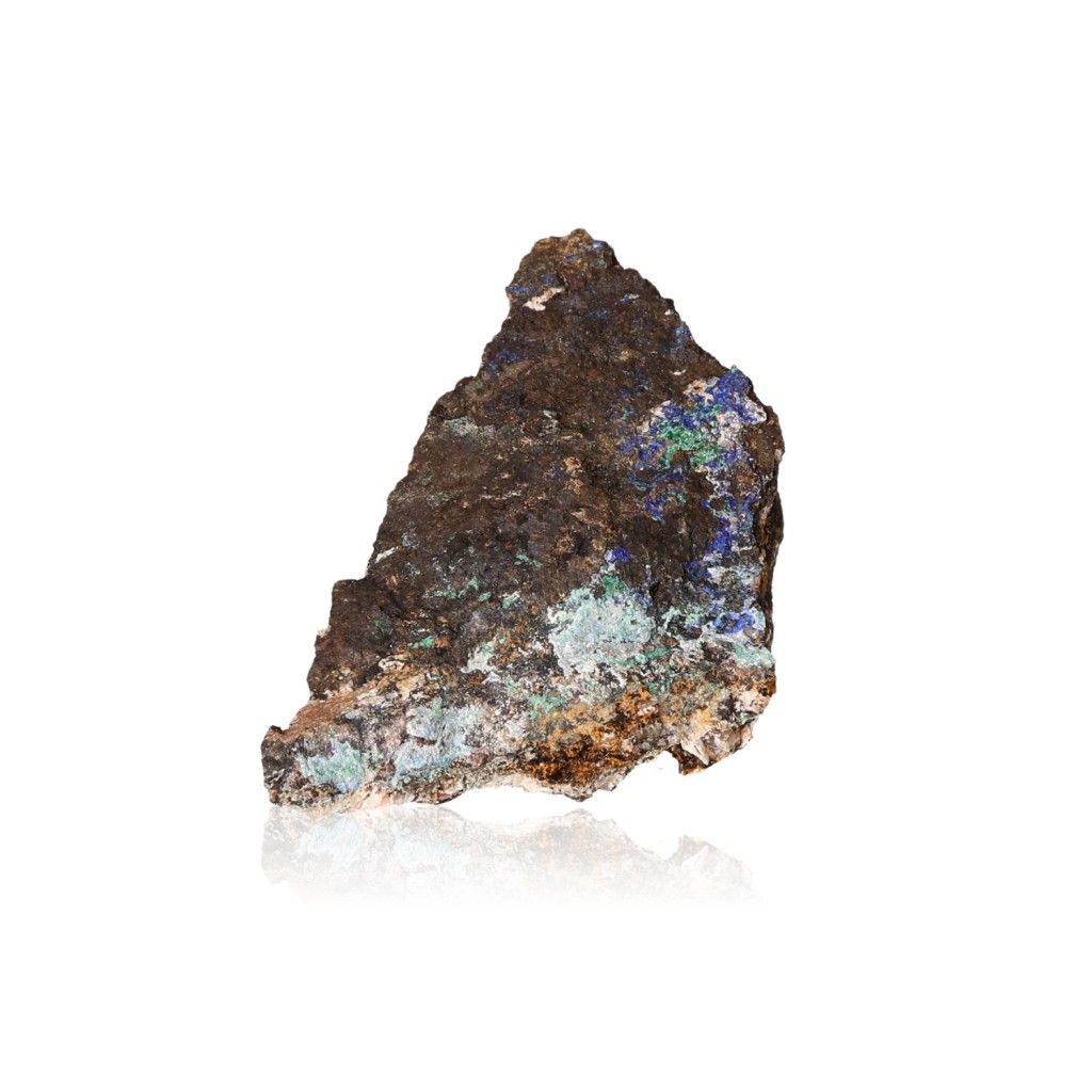 Azurite with Malachite mineral, showcasing deep blue and green hues, ideal for collectors and enhancing mental clarity.