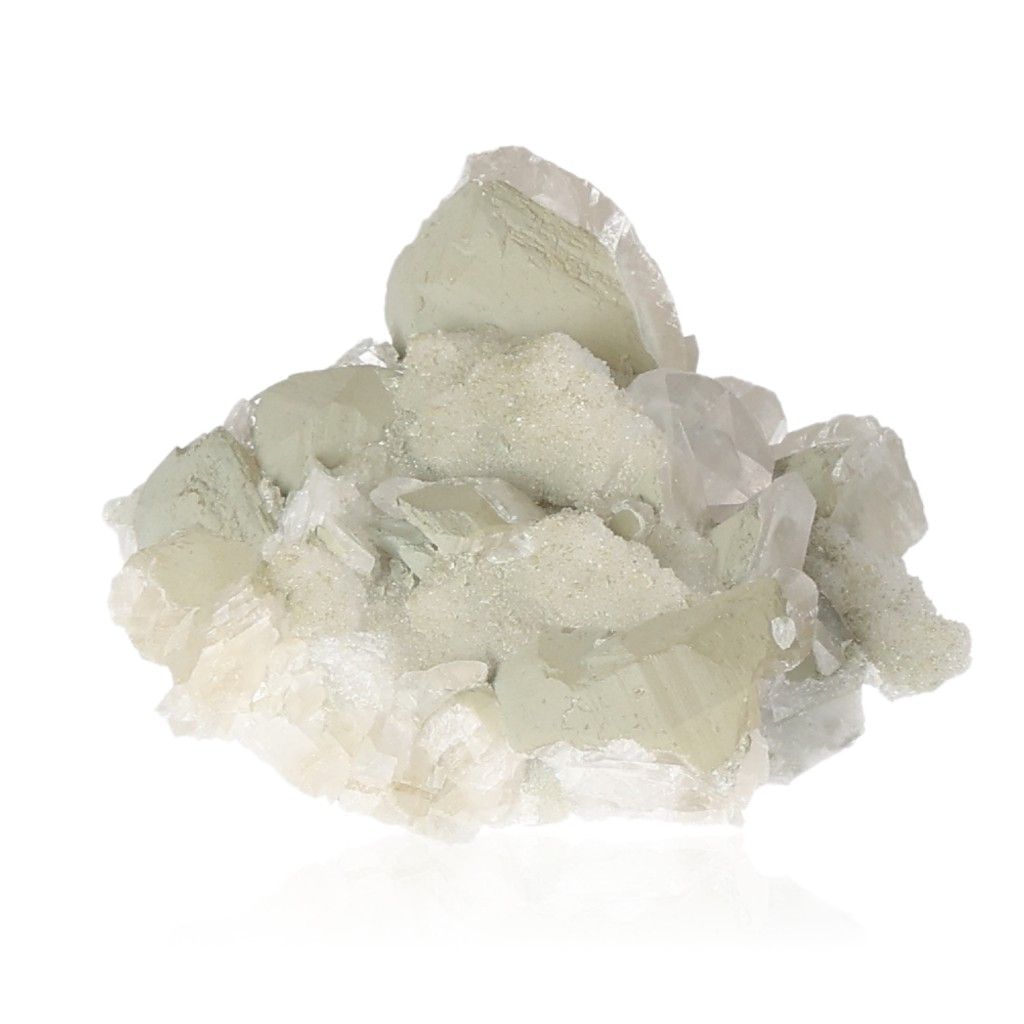 Calcite crystal cluster enhances motivation and learning, boosts self-confidence, and removes negative energy for better concentration.