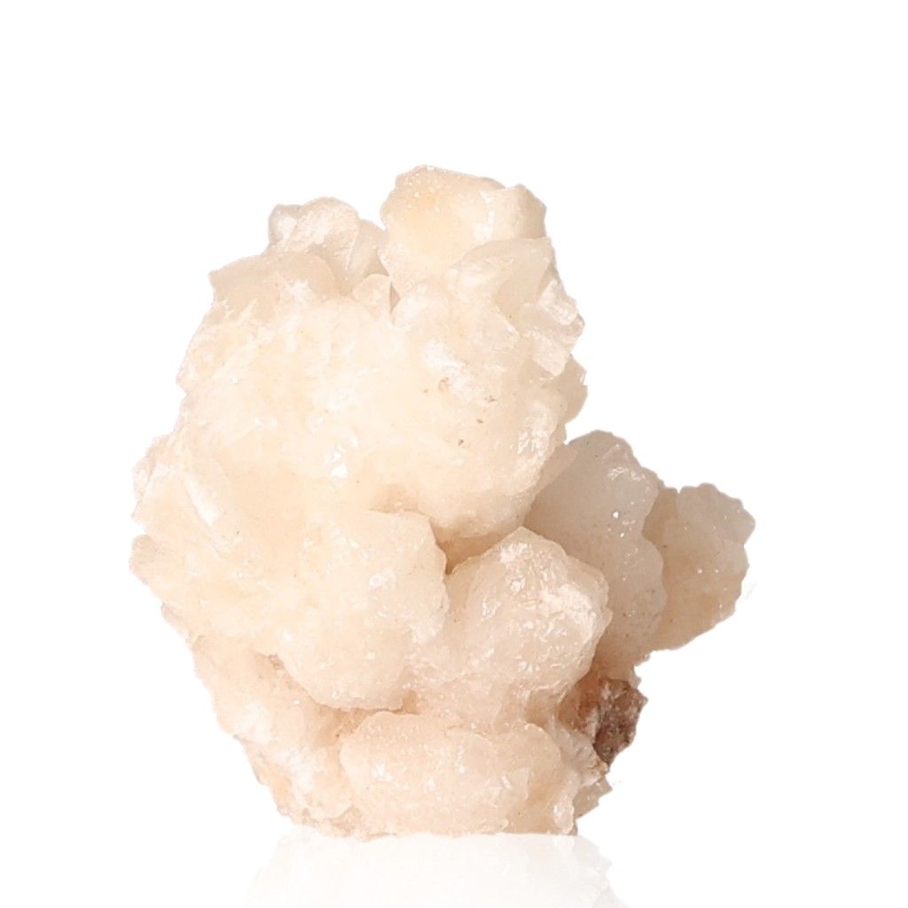 Ighoud Calcite Druze mineral with warm earthy tones from Morocco, symbolizing earth energy and transformation.