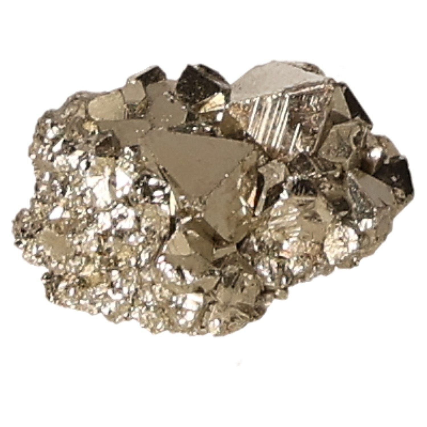 Sparkling pyrite druzy crystal known for inspiring new ideas and enhancing independence and initiative.