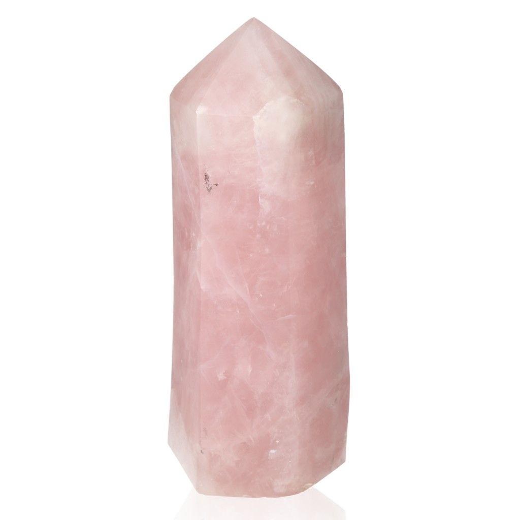 Rose Quartz Obelisk by Sylvia Crystals - Symbol of Love and Healing, Ethically Sourced, Perfect for Emotional Balance and Warmth.