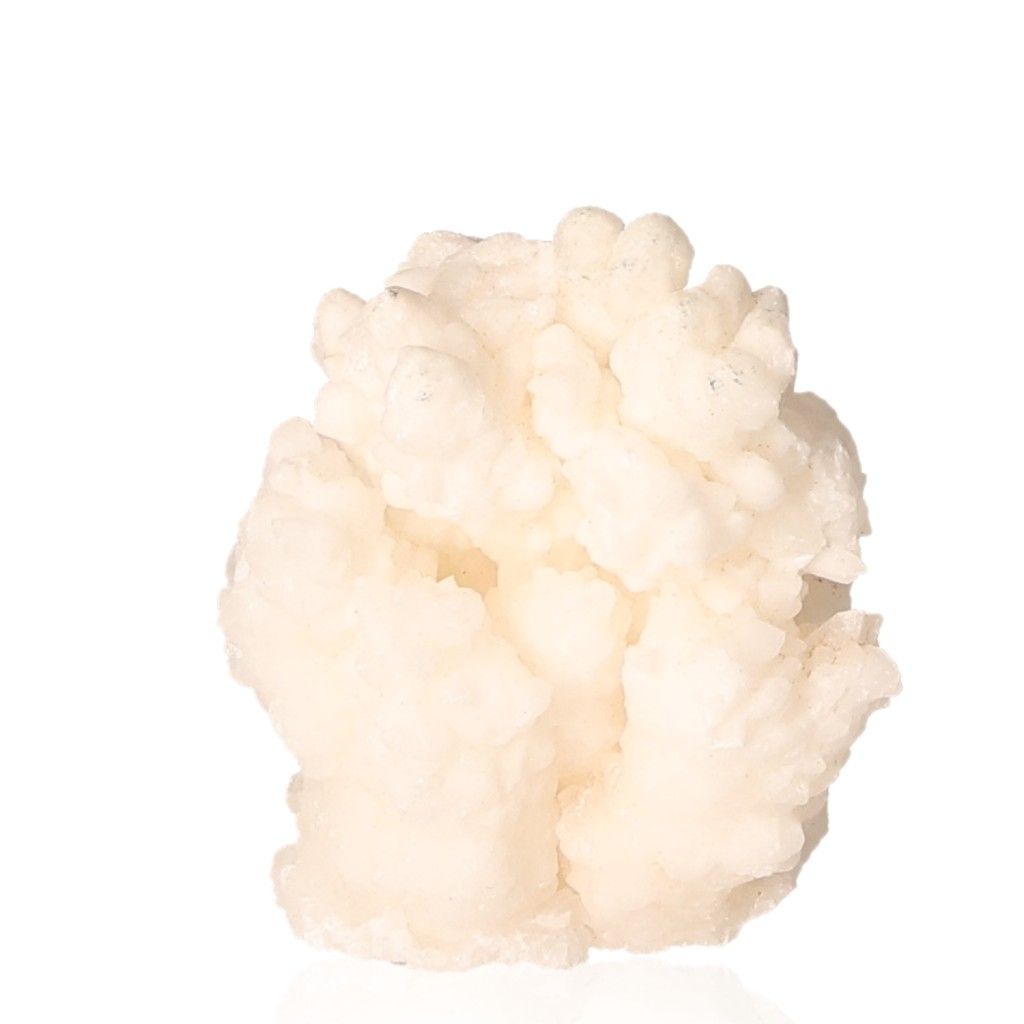 Ighoud Calcite Druze mineral from Morocco, showcasing its natural white formations and grounding energy.