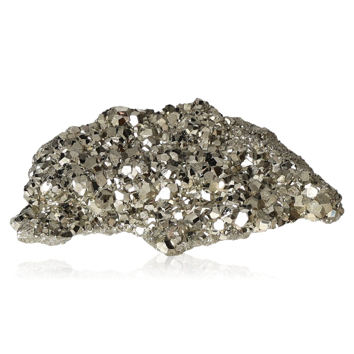 Sparkling pyrite druzy cluster for motivation and independence enhancement