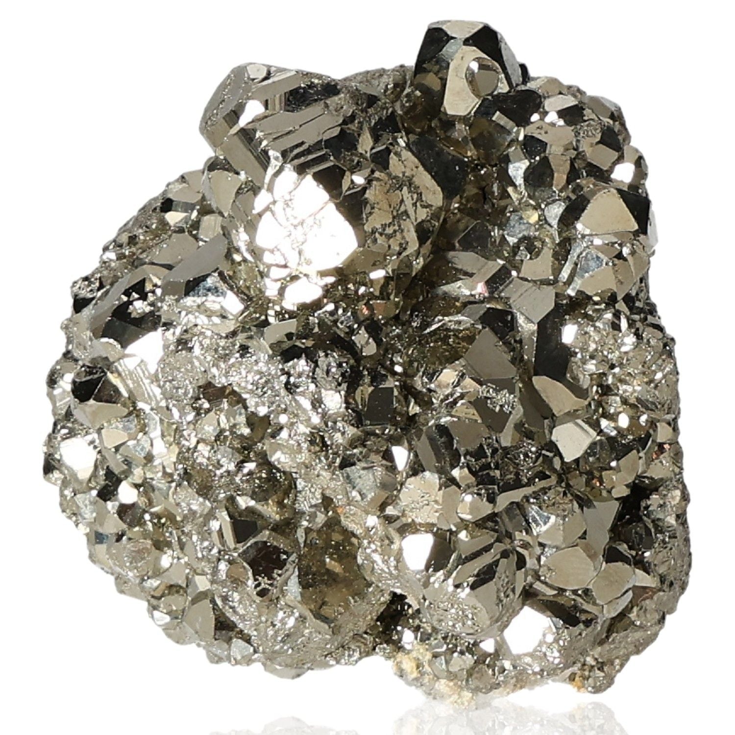 Pyrite druze crystal cluster for inspiration and courage in achieving goals